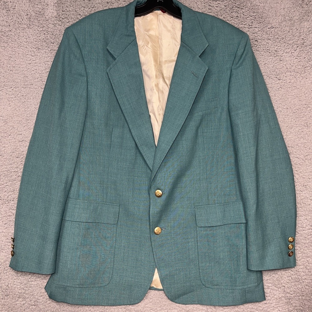VTG Jack Nicklaus Blazer 44/45R? Green Hart Schaffner Marx Golden Bear Jacket